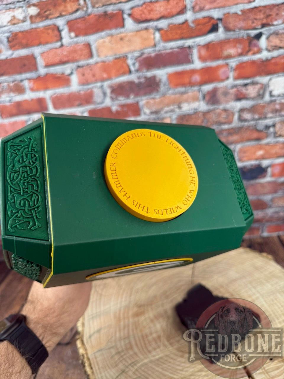 Green Bay-Inspired Mjolnir Thor Hammer