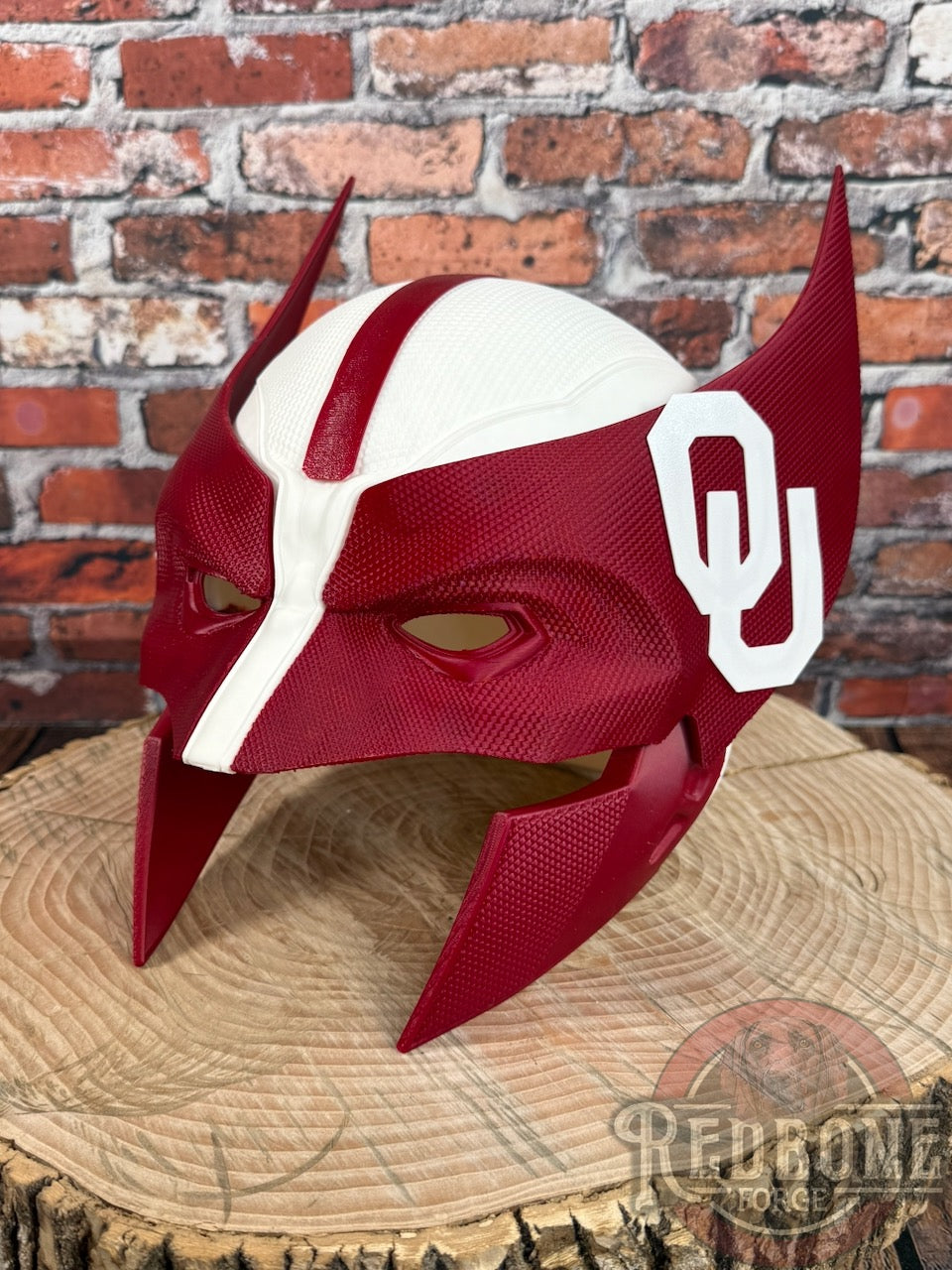 Oklahoma-Inspired Crimson & Cream Mutant Cowl