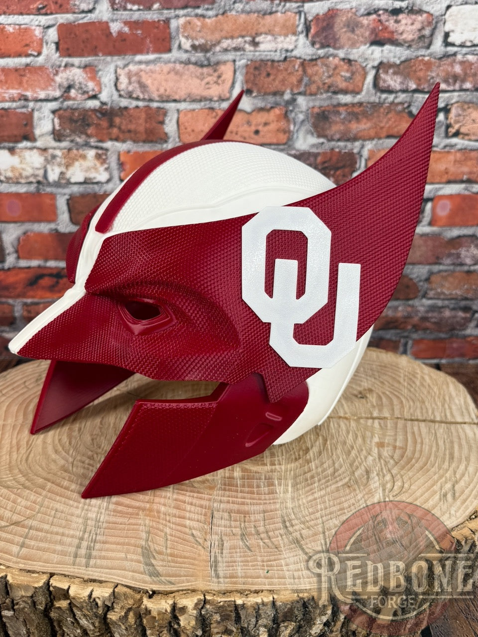 Oklahoma-Inspired Crimson & Cream Mutant Cowl