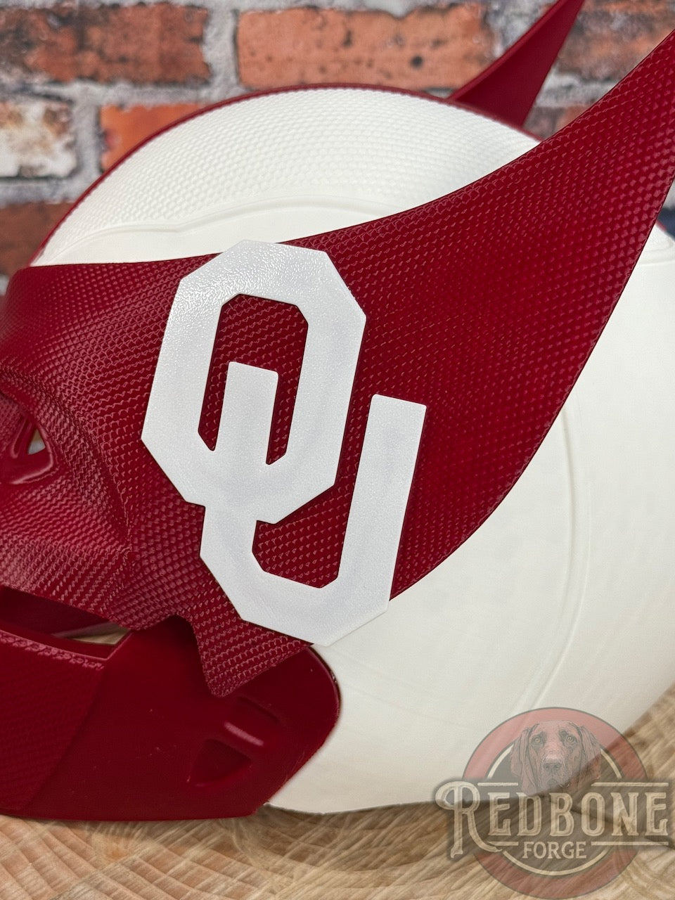 Oklahoma-Inspired Crimson & Cream Mutant Cowl