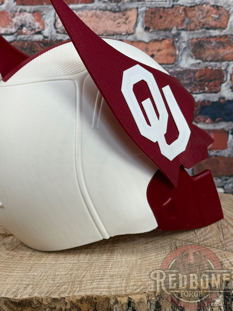 Oklahoma-Inspired Crimson & Cream Mutant Cowl