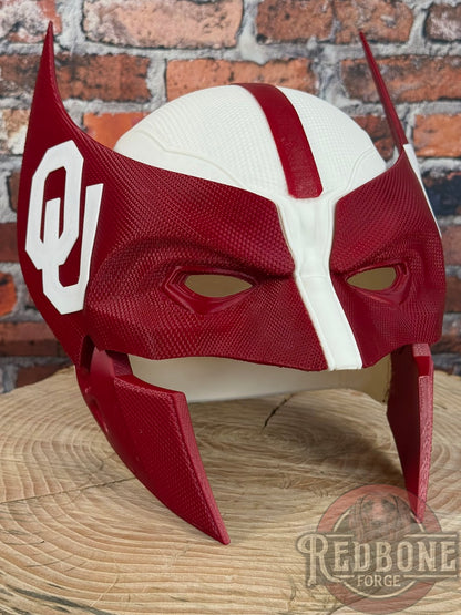 Oklahoma-Inspired Crimson & Cream Mutant Cowl