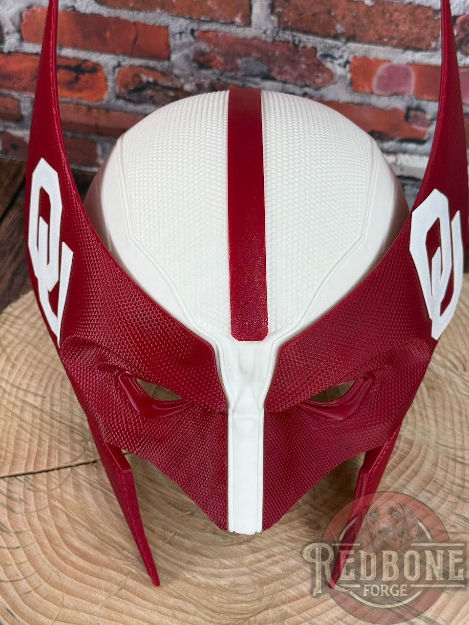 Oklahoma-Inspired Crimson & Cream Mutant Cowl