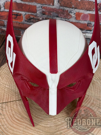 Oklahoma-Inspired Crimson & Cream Mutant Cowl