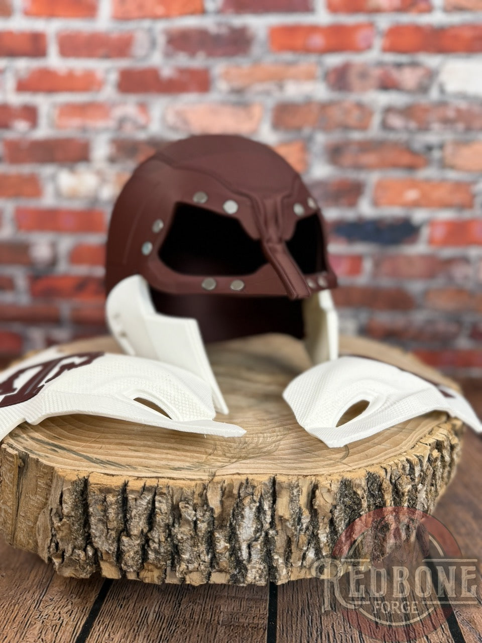 Texas-Inspired Maroon & White Mutant Cowl
