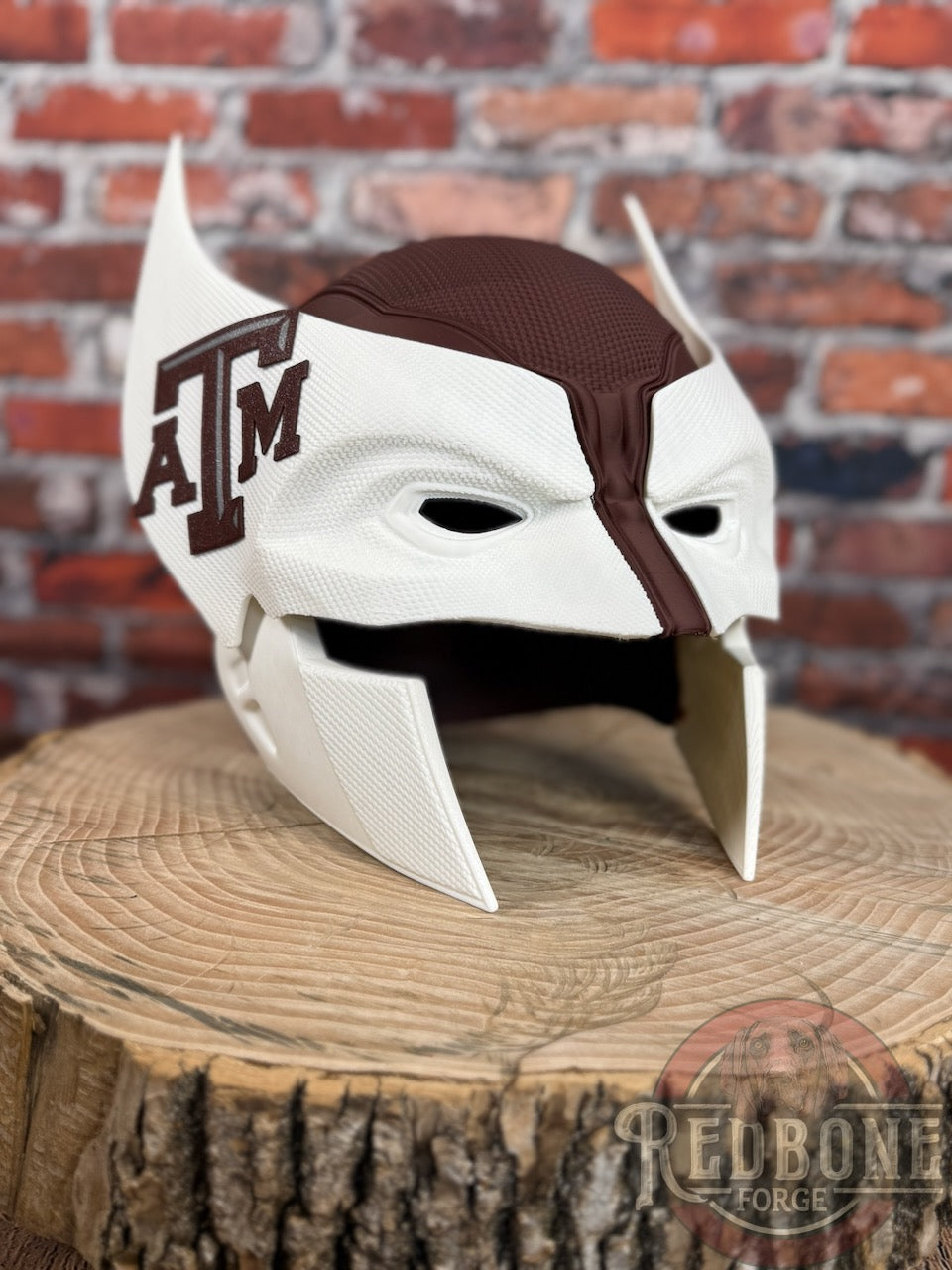 Texas-Inspired Maroon & White Mutant Cowl