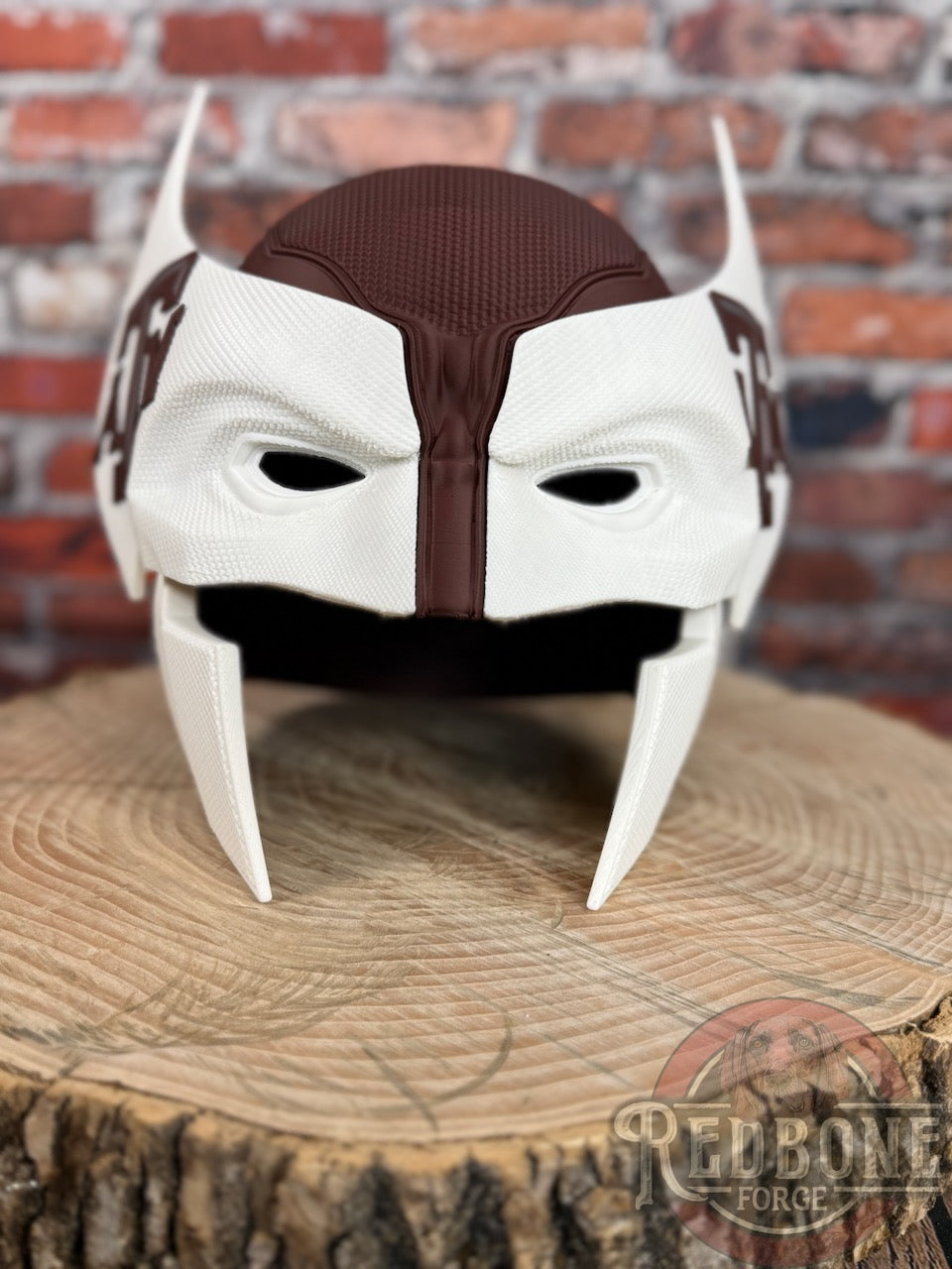 Texas-Inspired Maroon & White Mutant Cowl