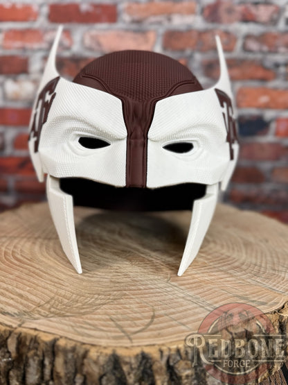 Texas-Inspired Maroon & White Mutant Cowl