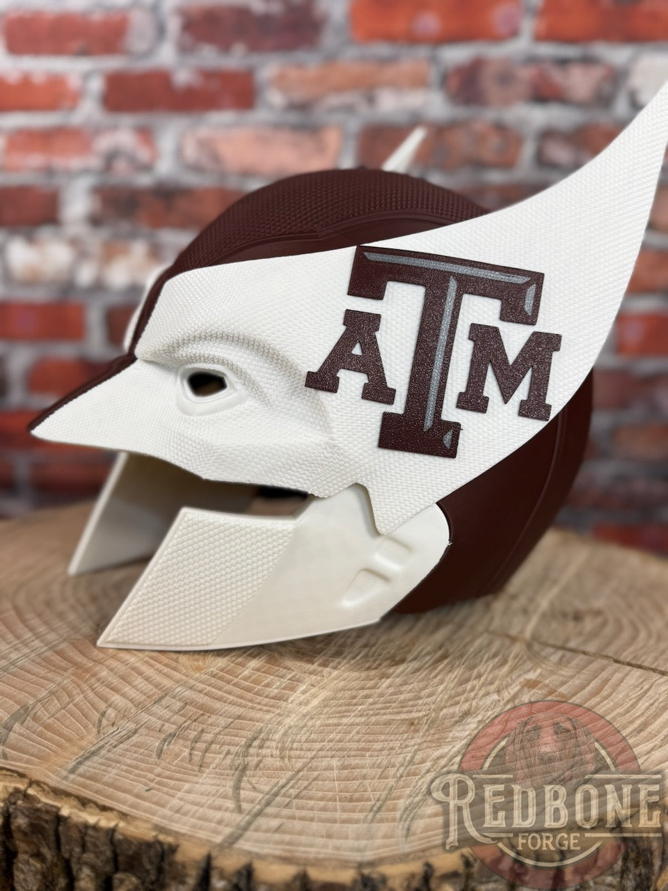 Texas-Inspired Maroon & White Mutant Cowl