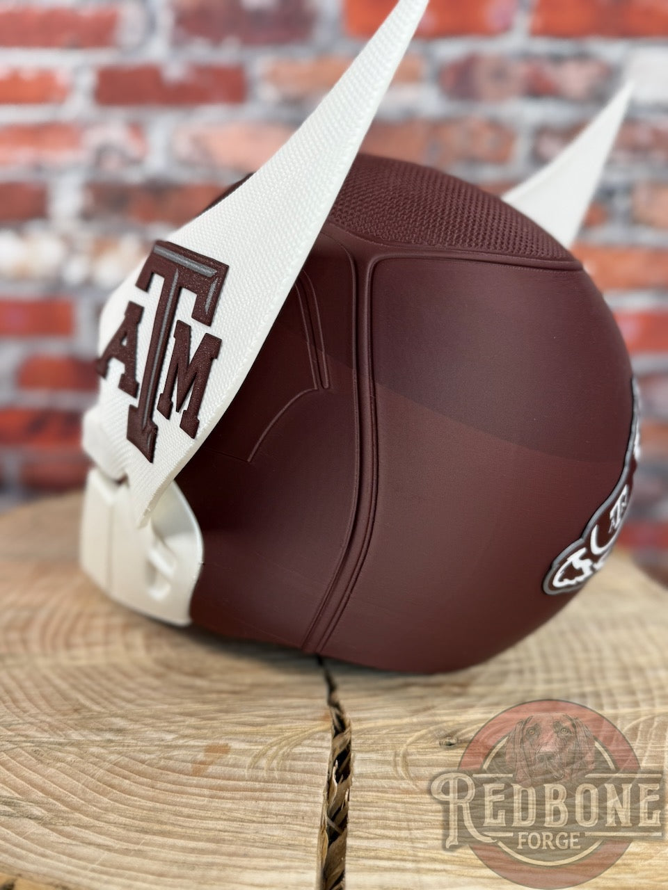 Texas-Inspired Maroon & White Mutant Cowl