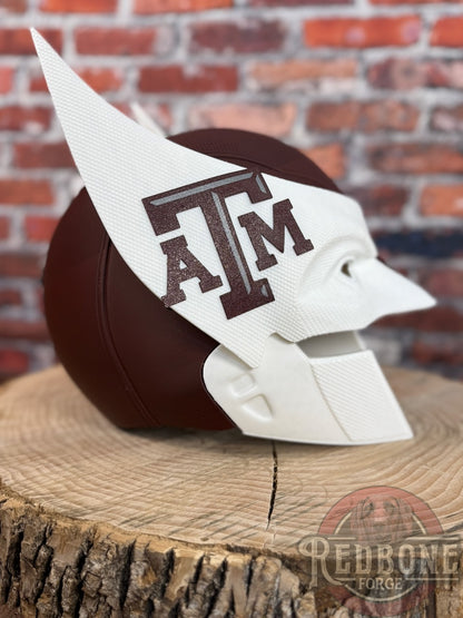 Texas-Inspired Maroon & White Mutant Cowl