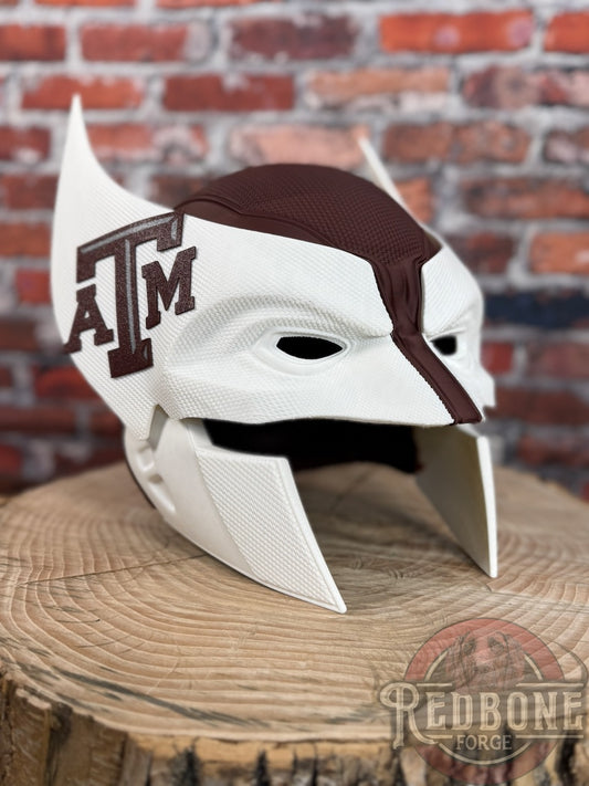 Texas-Inspired Maroon & White Mutant Cowl