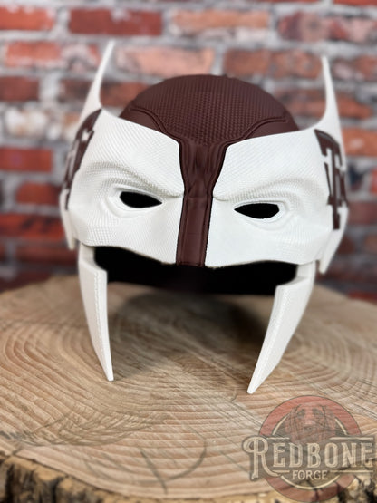 Texas-Inspired Maroon & White Mutant Cowl