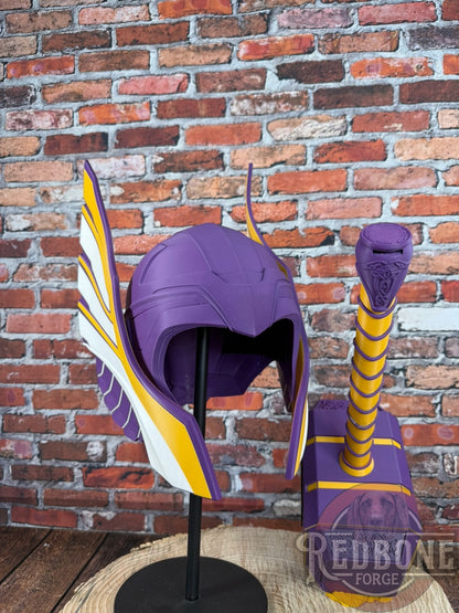 Custom Themed Norse God & Hammer