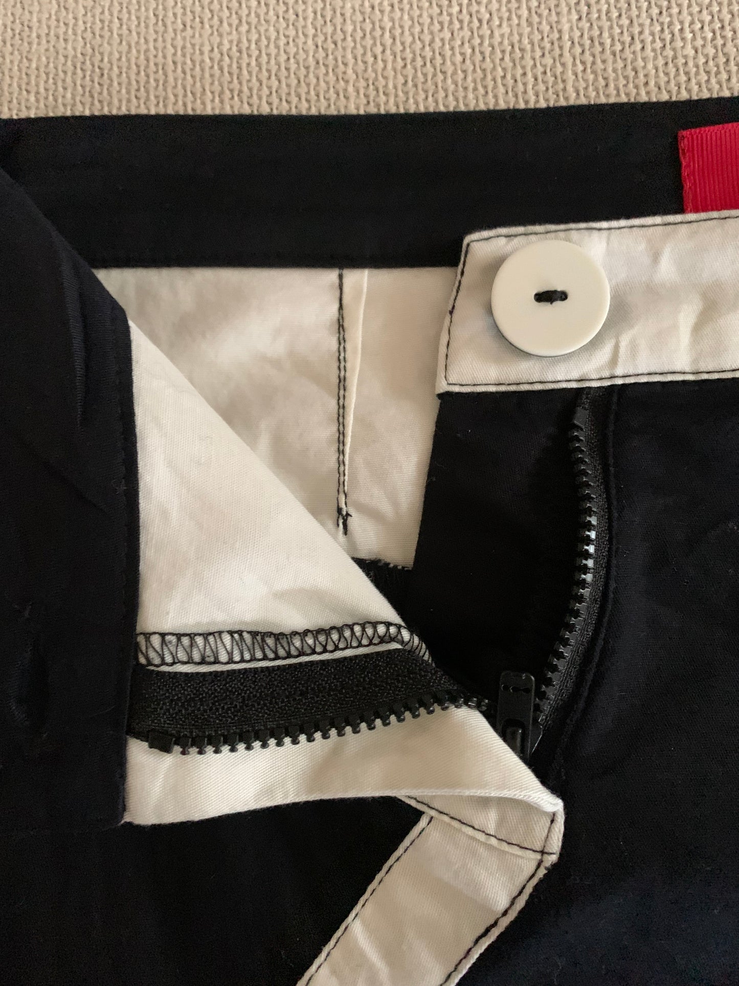 Red & Black Weathered Masked Mercenary Mask