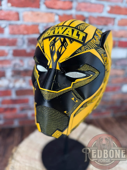 Custom Tribal Cat Panther Warrior Mask 3D Printed