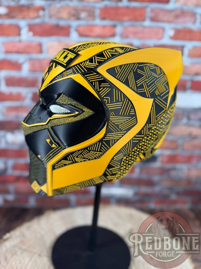 Custom Tribal Cat Panther Warrior Mask 3D Printed