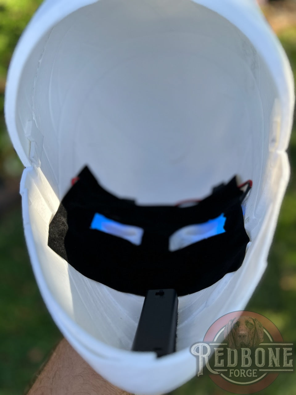 Dirty White Night Knight w/ LED Eyes