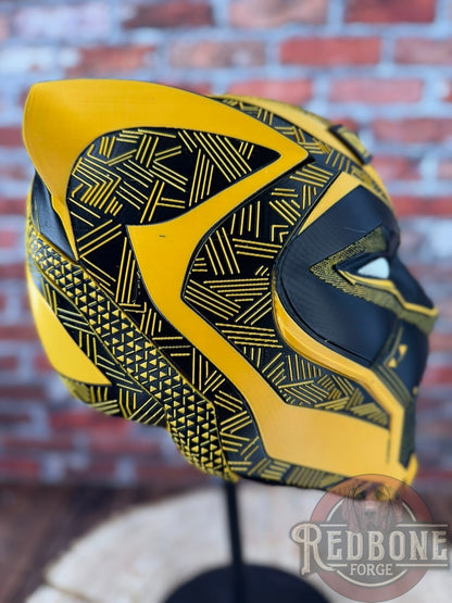 Custom Tribal Cat Panther Warrior Mask 3D Printed