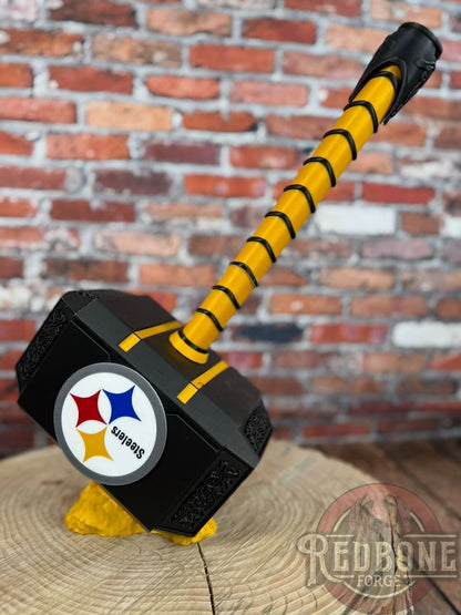 Steelers-Inspired Mjolnir Thor Hammer