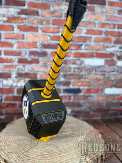 Steelers-Inspired Mjolnir Thor Hammer