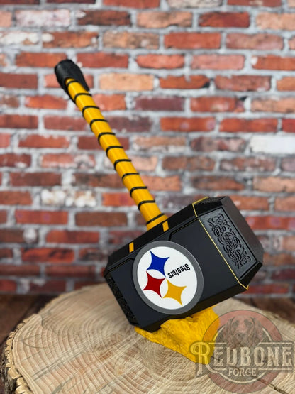 Steelers-Inspired Mjolnir Thor Hammer