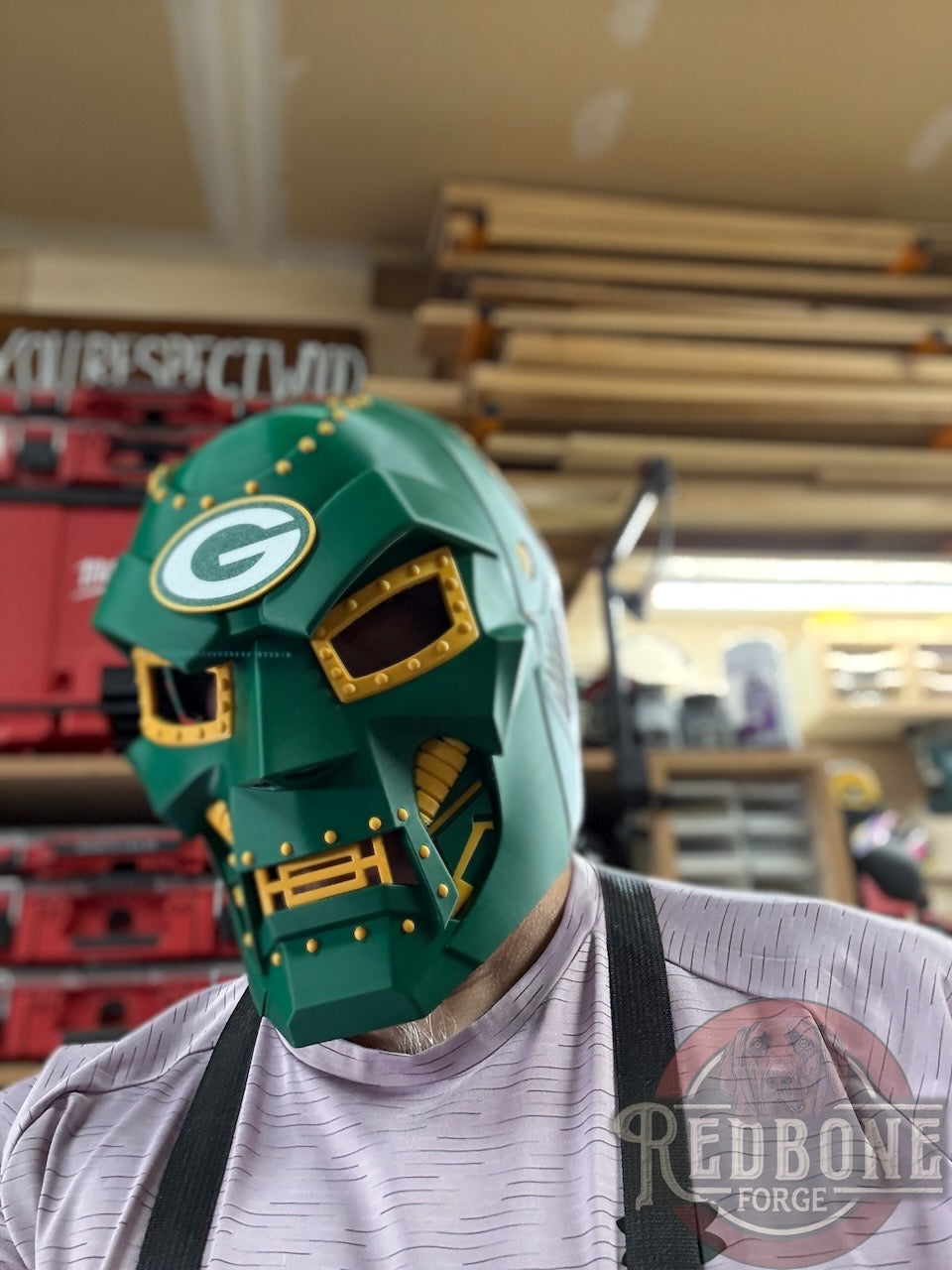 Custom Doom Helmet in Team Colors