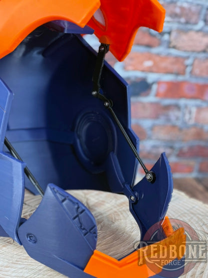 Denver- Inspired Iron Hero Helmet - Mark B in Navy & Orange