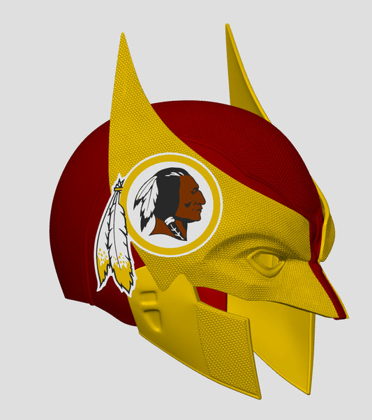 Washington-Inspired Red & Gold Mutant Cowl