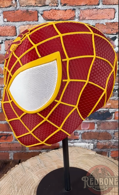Southern California-Inspired Garnet & Gold Web Slinger Helmet
