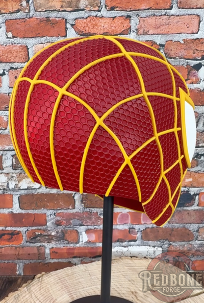 Southern California-Inspired Garnet & Gold Web Slinger Helmet