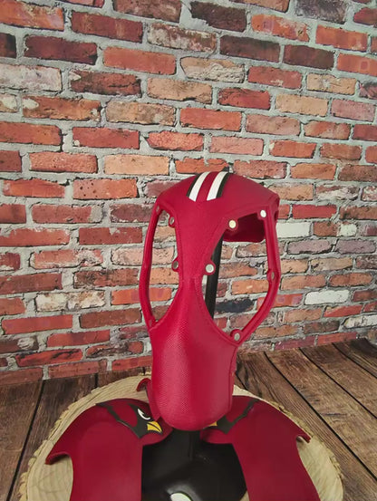 Arizona-Inspired Garnet & Black Masked Mercenary Mask