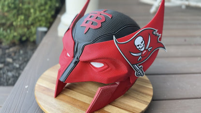 Tampa Bay-Inspired Red, Pewter, & White Mutant Cowl