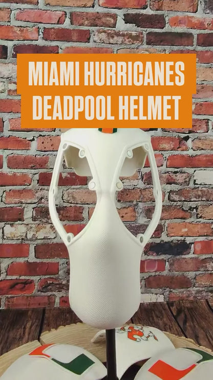 Miami-Inspired White, Green, & Orange Masked Mercenary Mask