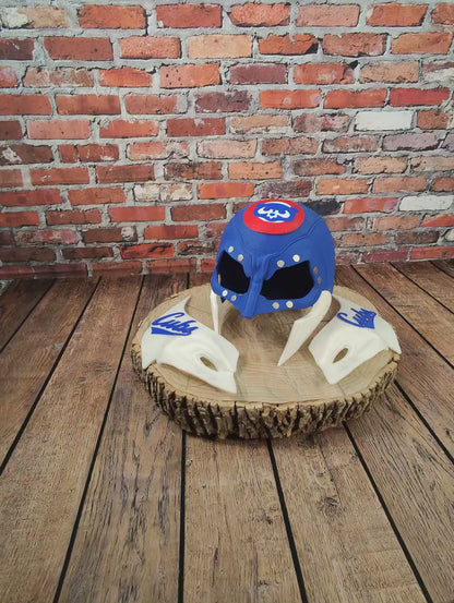 Chicago-Inspired Blue & White Mutant Cowl