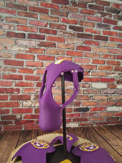 Louisiana-Inspired Purple & Gold Masked Mercenary Mask