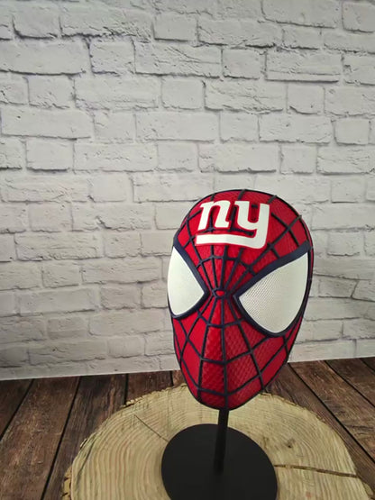 NY-Inspired Big Apple Red & Blue Web Slinger Mask