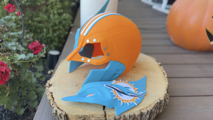 Miami-Inspired Teal & Orange Mutant Cowl