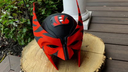 Cincinnati-Inspired Orange & Black Stripes Mutant Cowl