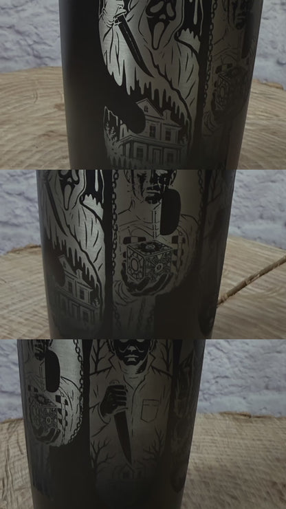 Horror Movie Characters Tumbler Ghostface Michael Myers Jason Freddy Pennywise