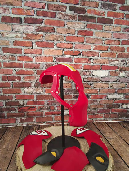 KC-Inspired Red, Yellow, & Black Masked Mercenary Mask