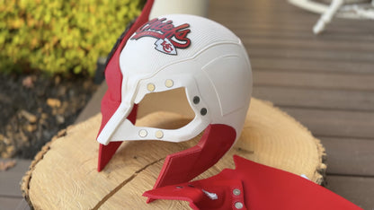 KC-Inspired Red & White Mutant Cowl