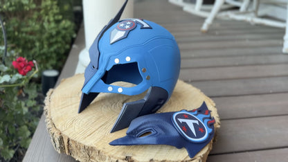 Tennessee-Inspired Blue, Red, & Navy Mutant Cowl