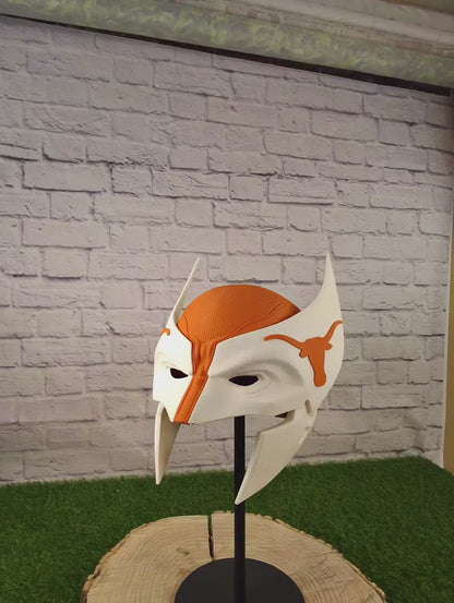 Texas-Inspired Burnt Orange & White Mutant Cowl