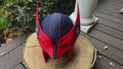 Houston-Inspired Red & Navy Blue Mutant Cowl