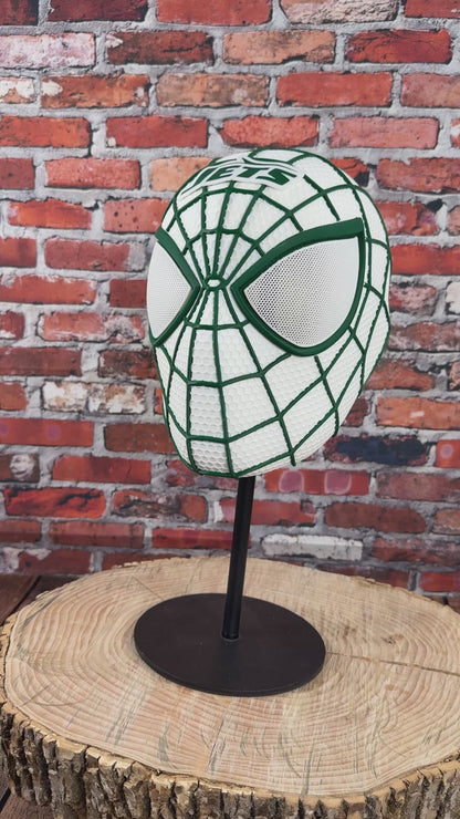 New York-Inspired Green & White Web Slinger Helmet